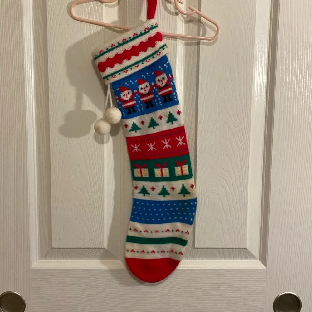 Vintage knit stocking 1984 Kurt a. Adler Inc.